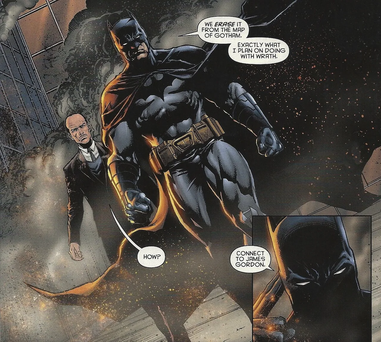 Arte de Batman nos quadrinhos