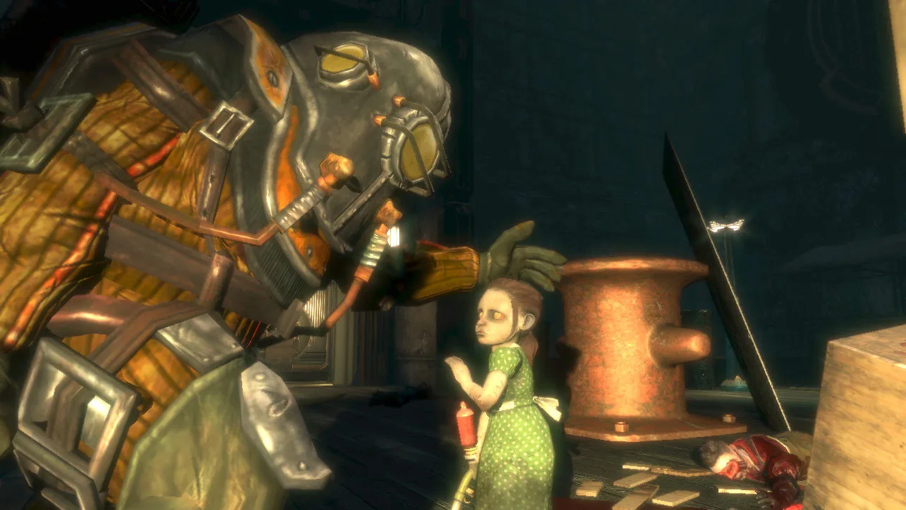 Big Daddy e Little Sister, personagens de BioShock