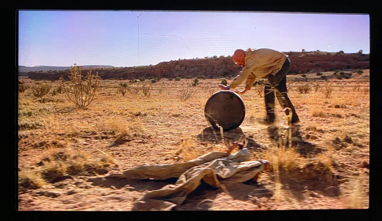Cena no deserto do Novo México em Breaking Bad