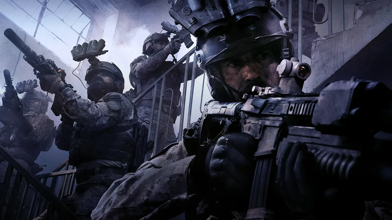 Cena de combate de Call of Duty: Modern Warfare 4 na Coreia