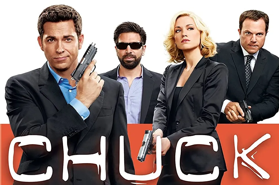 capa da serie de espionagem e comédia Chuck