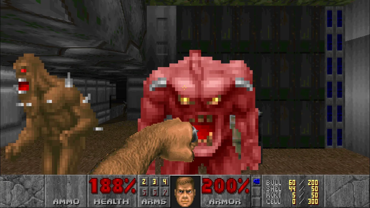Gameplay clássico de Doom
