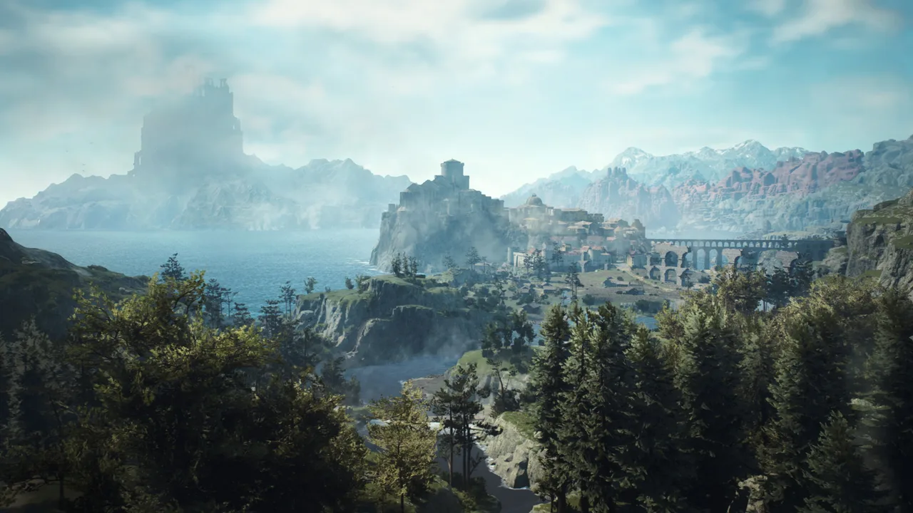 Paisagem do mundo de Dragon's Dogma 2