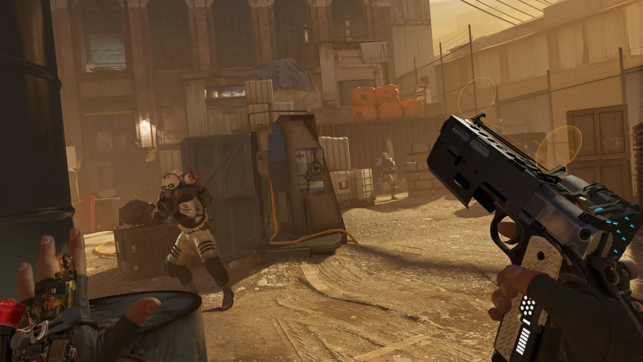 Cena de Half-Life: Alyx em realidade virtual