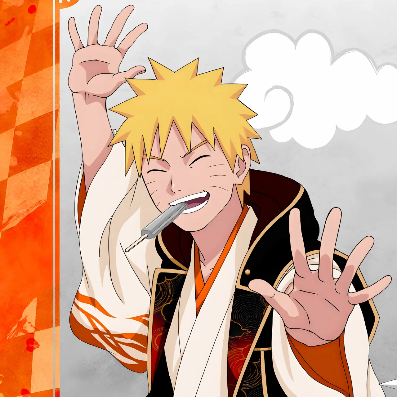 Arte oficial de Naruto Uzumaki, protagonista do anime