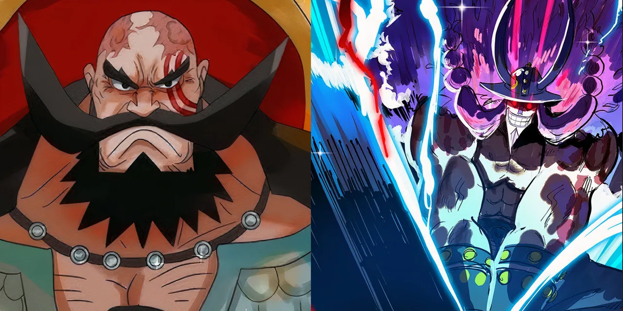 Gigantes de Elbaph em arte oficial de One Piece