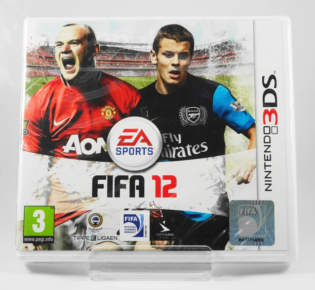 Capa de FIFA 12 com Wayne Rooney e Jack Wilshere
