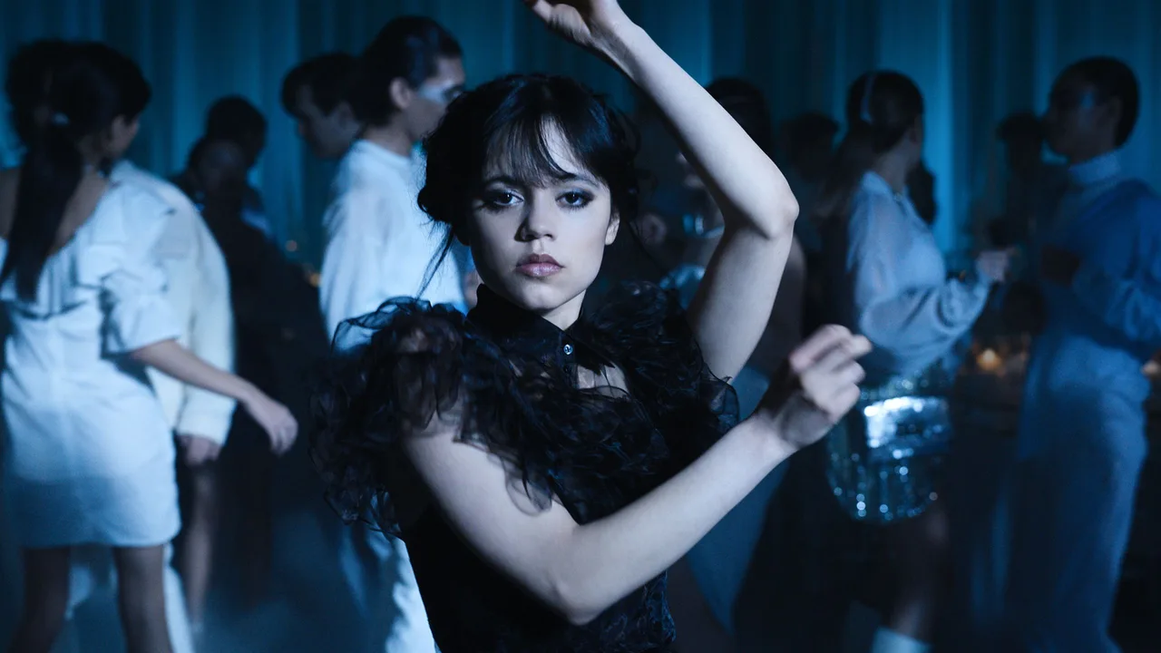 Jenna Ortega em Wandinha, série da Netflix