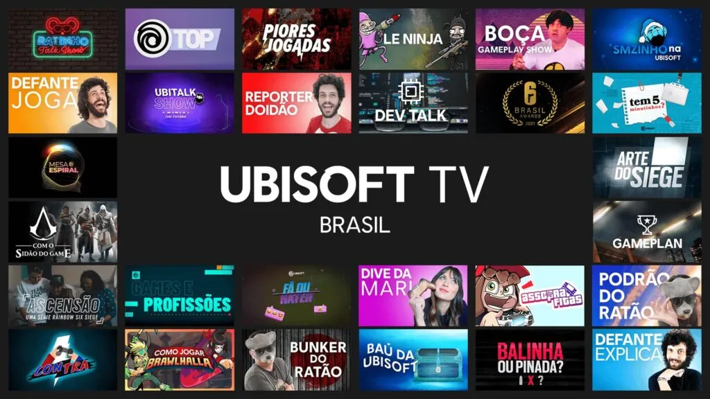 capa da Ubisoft TV com a programação gamer