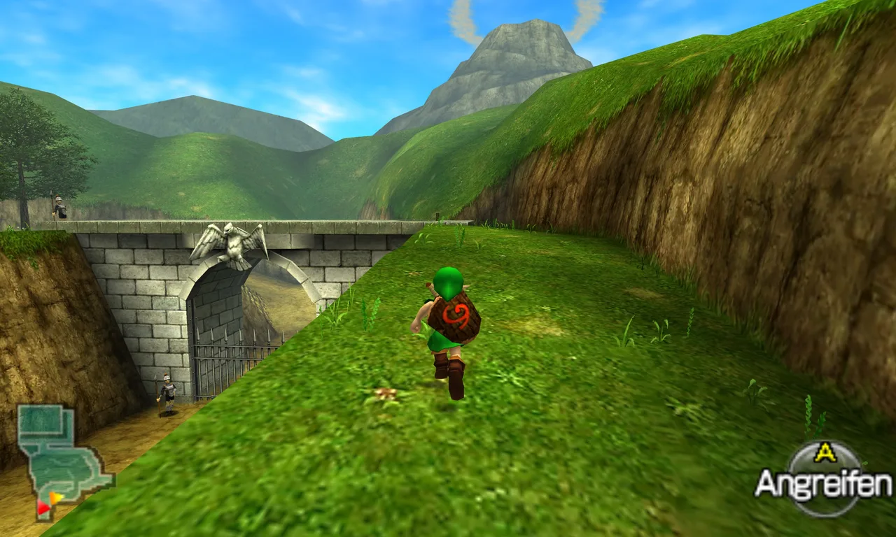 Cena de Ocarina of Time no Nintendo 64