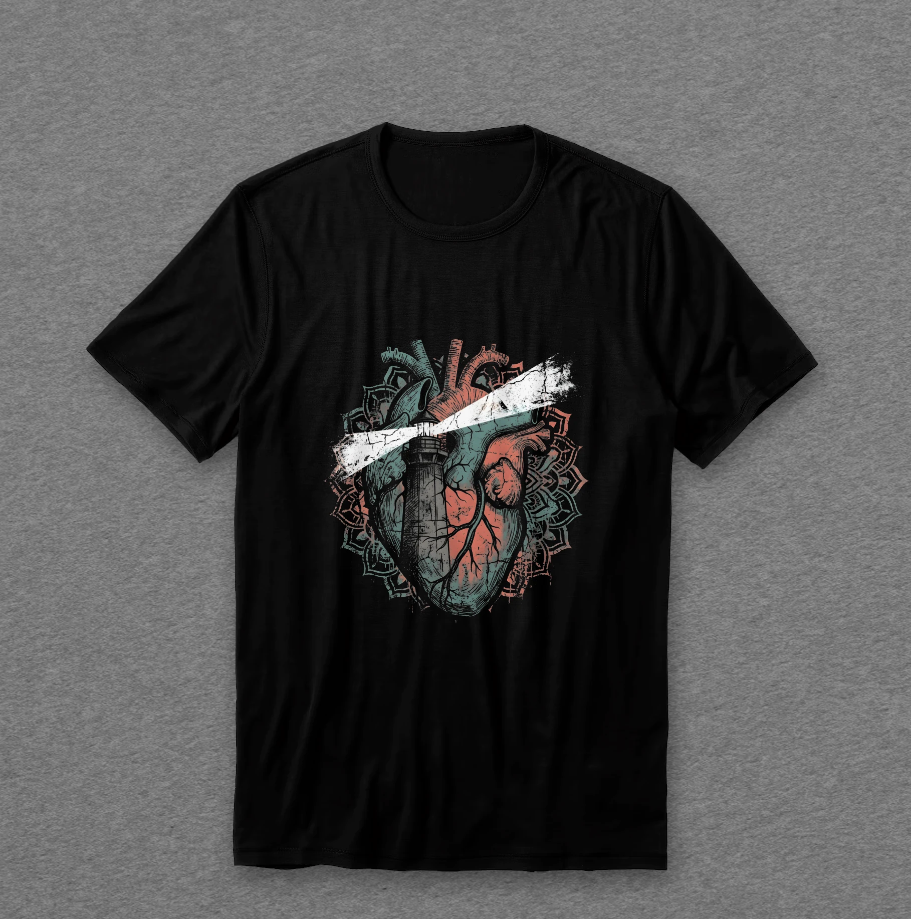 Camiseta Coração Anatômico Vermelho