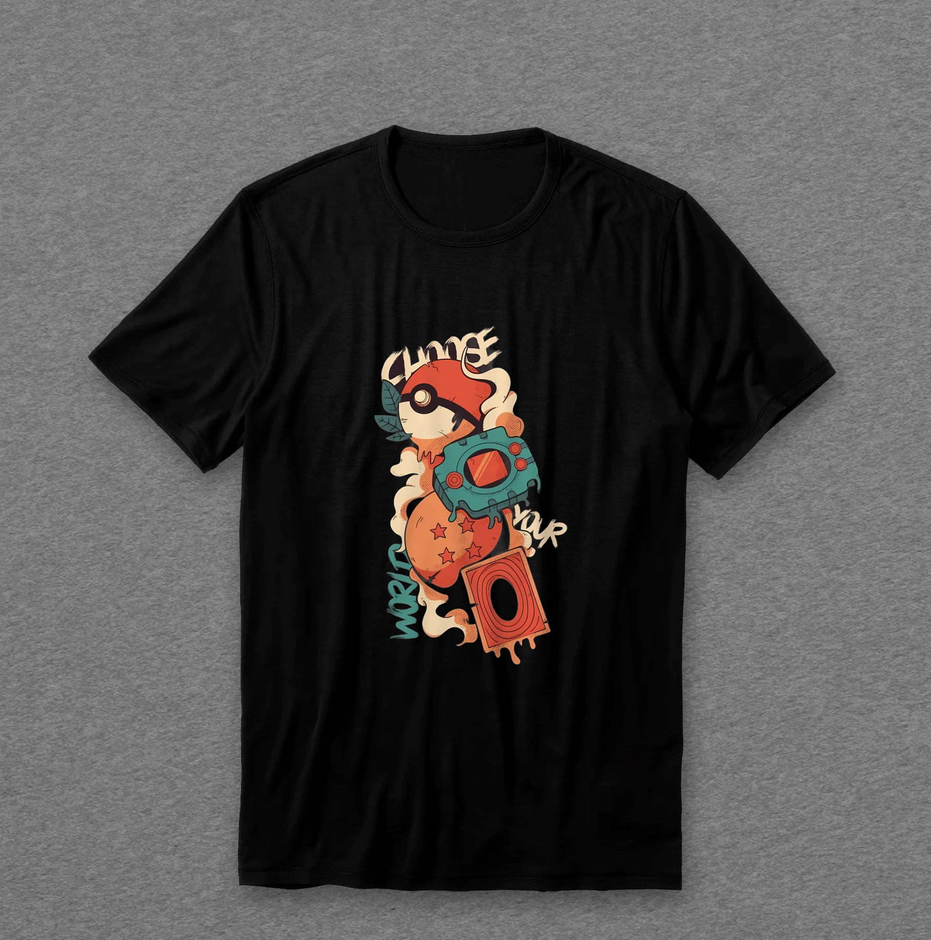 Camiseta Geek — Change Your World (retrô)