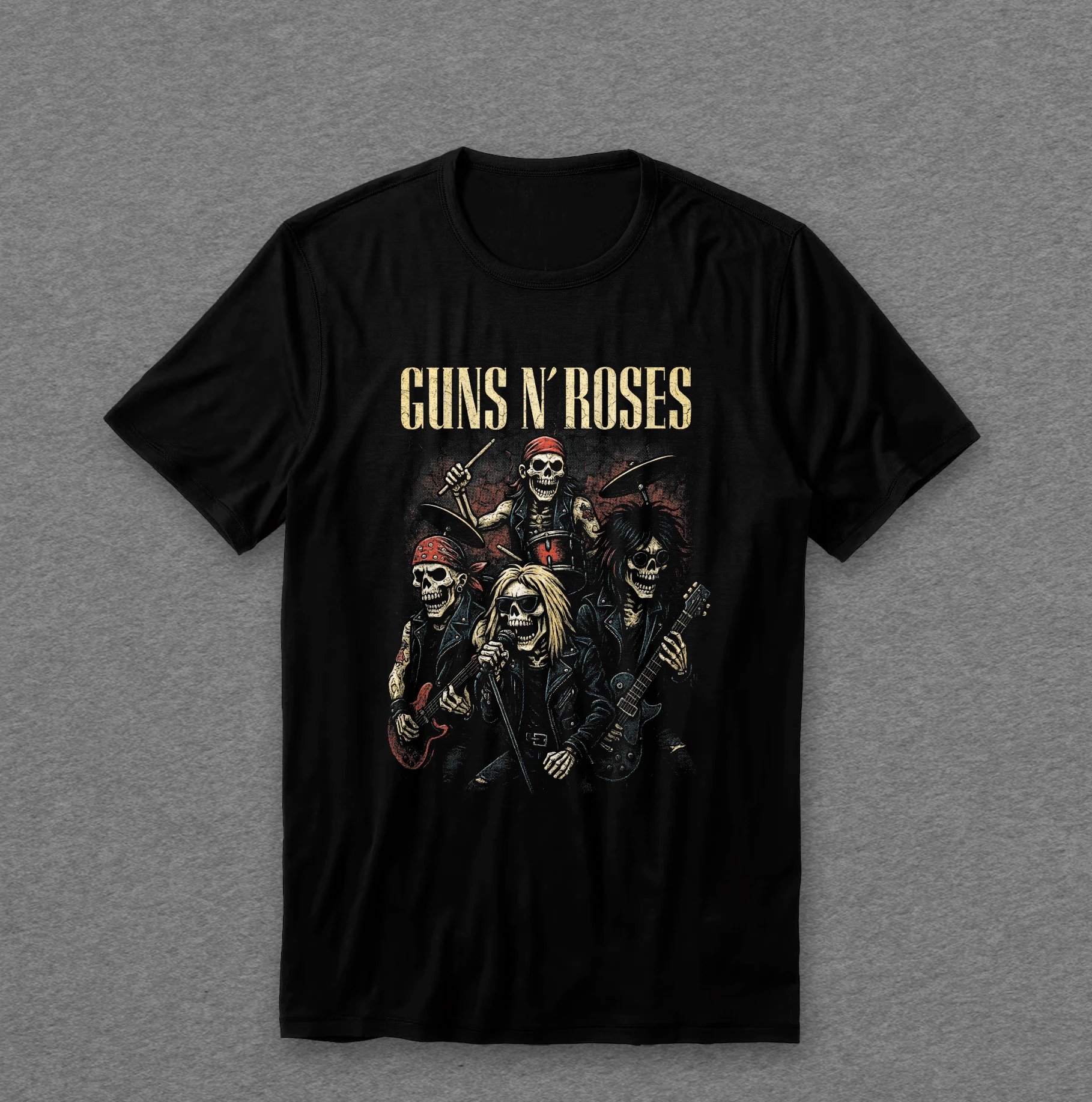 Camiseta Guns N Roses — Esqueletos