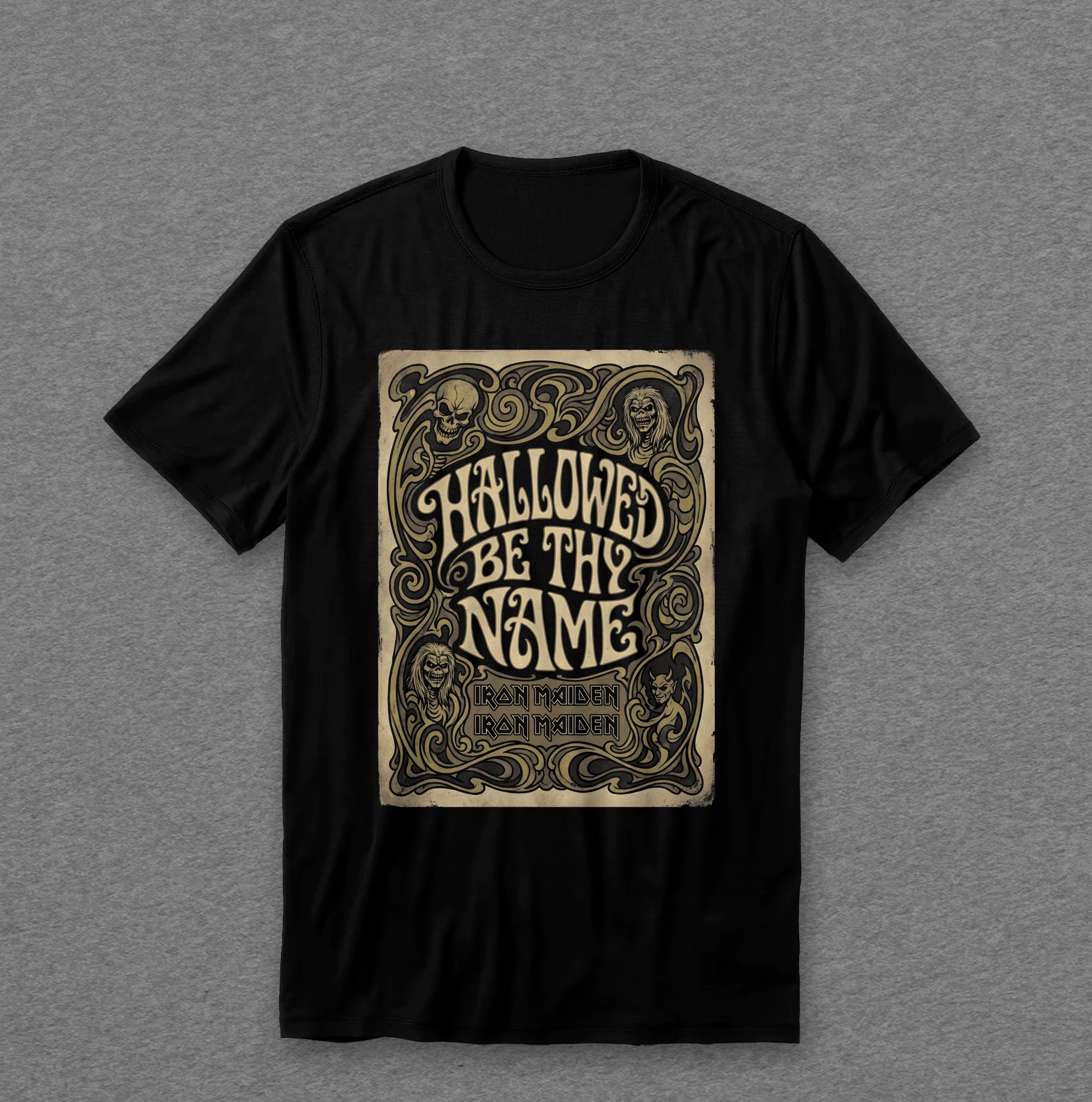 Camiseta Iron Maiden — Hallowed Be Thy Name