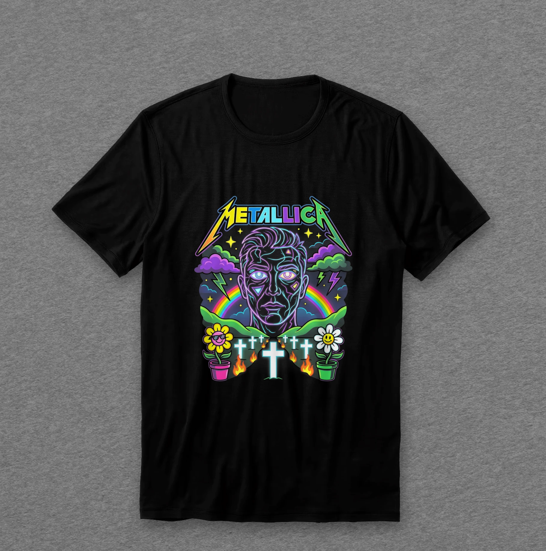 Camiseta Metallica — Neon