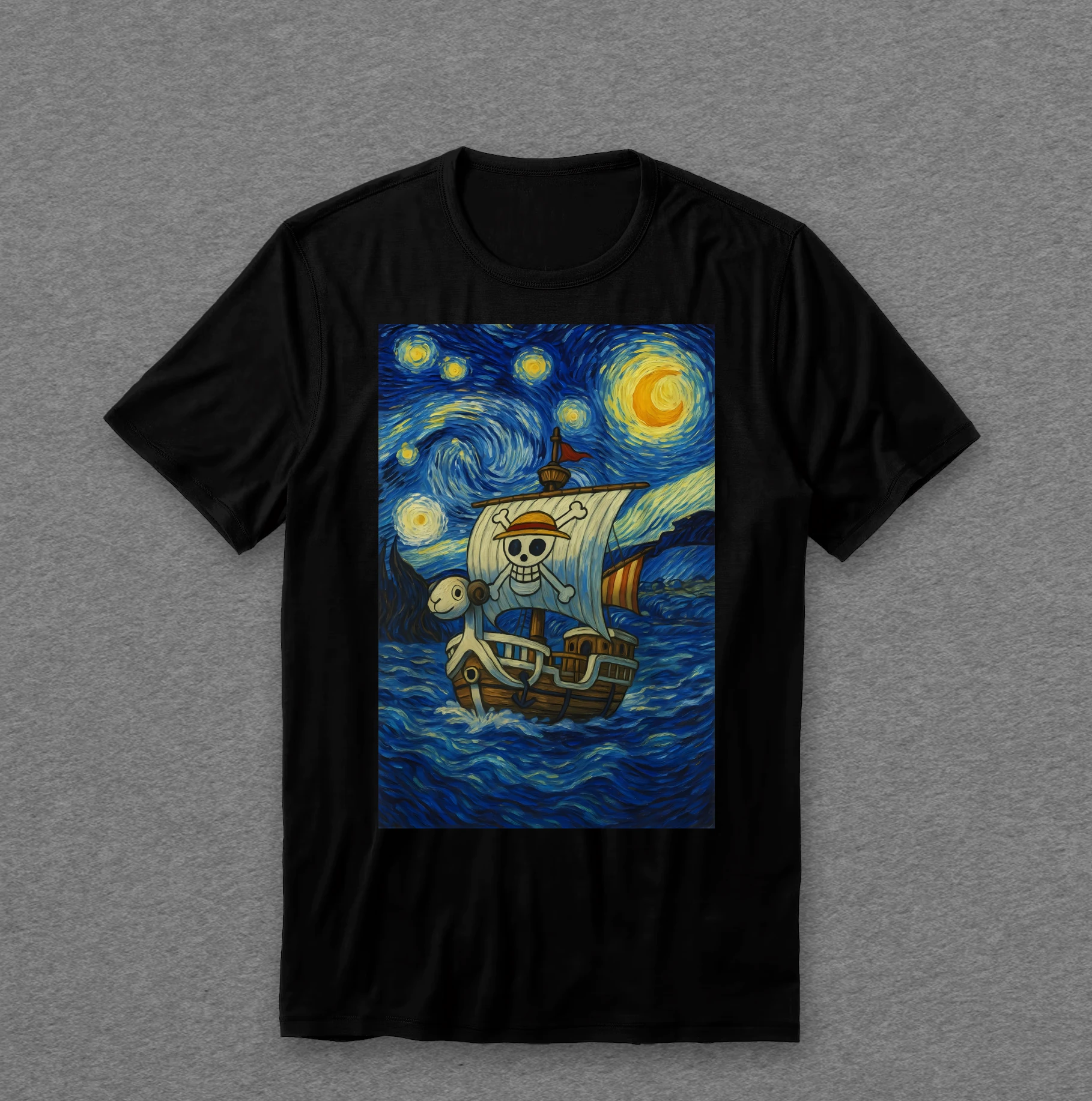 Camiseta One Piece — Going Merry (Noite Estrelada)