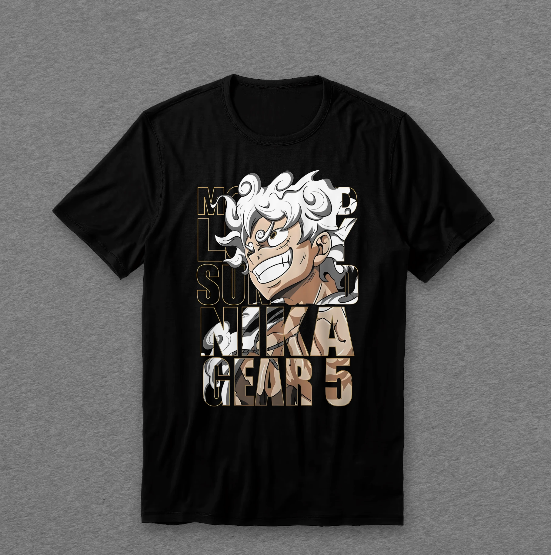 Camiseta One Piece — Luffy Gear 5 (Nika)