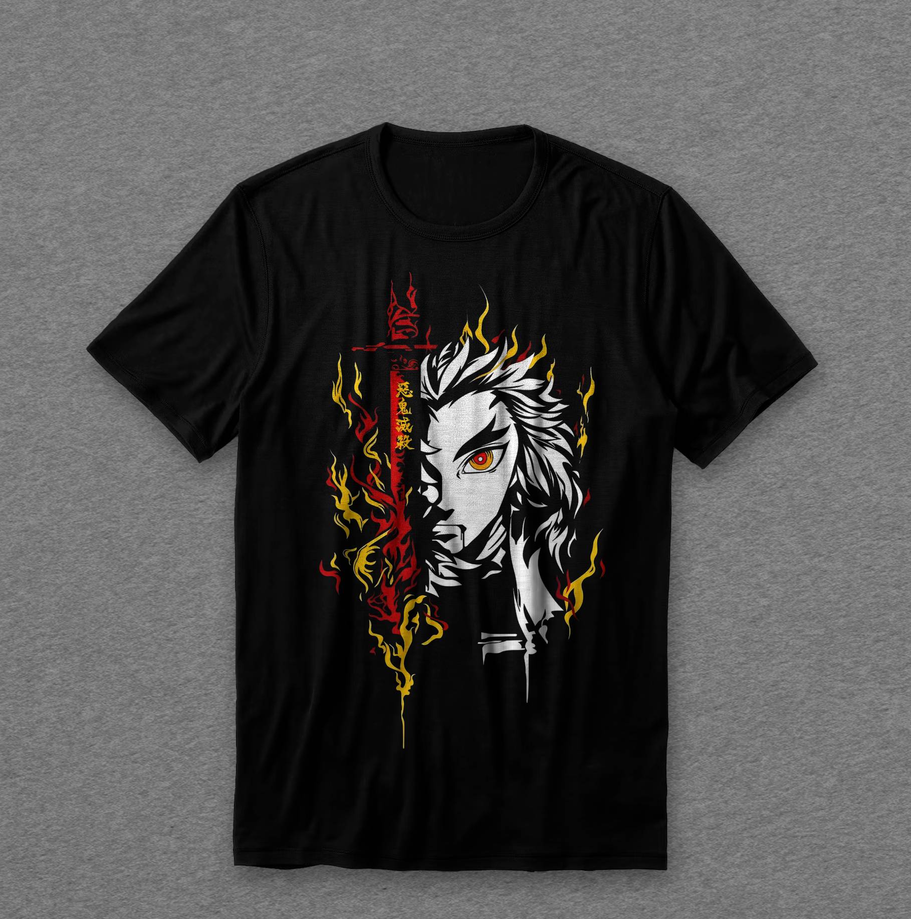 Camiseta Rengoku — Demon Slayer