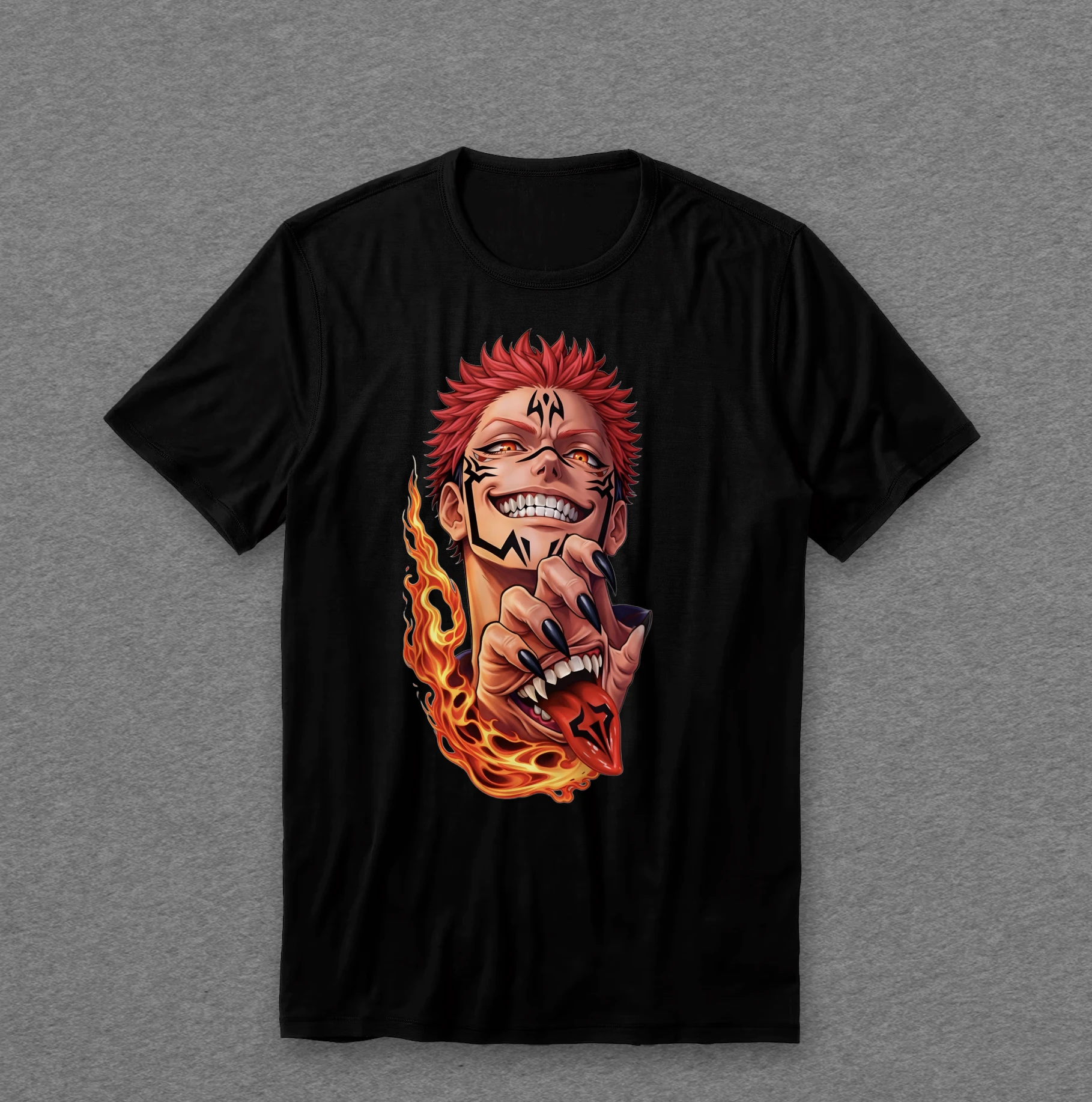 Camiseta Sukuna — Chamas