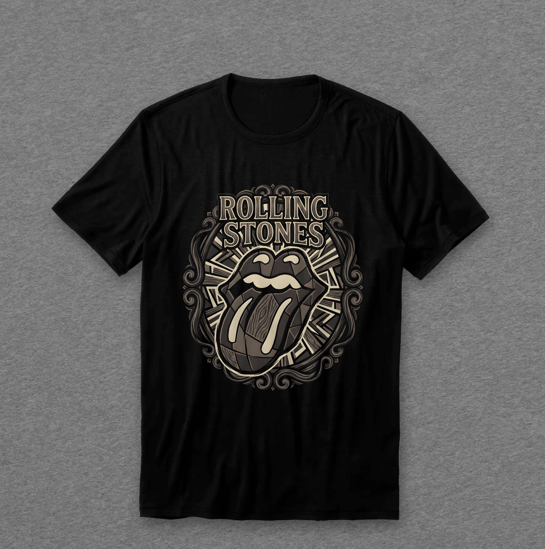 Camiseta The Rolling Stones — Língua Dourada