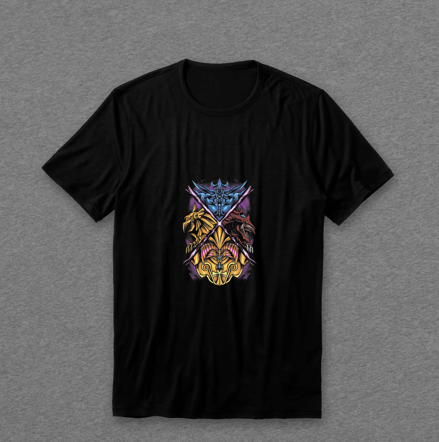 Camiseta Yu-Gi-Oh! — Deuses Egípcios